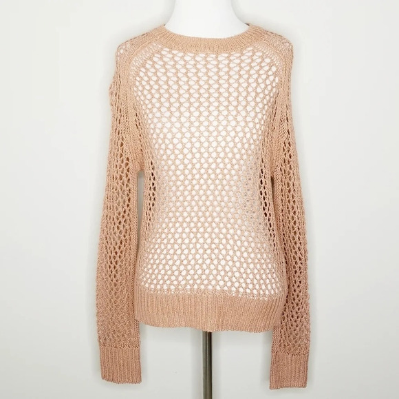 NWT 360 Sweater Amira Linen Silk Open Knit Sweater - Picture 8 of 8